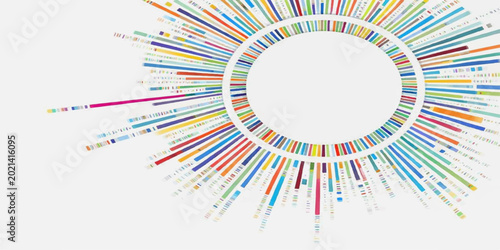 Φωτογραφία Creative abstract vector background featuring a colorful pattern of circular des