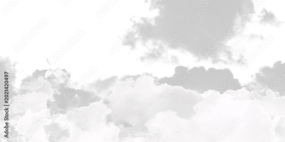 Fototapeta premium Dense white clouds obscuring transparent checkered background for atmosphere.
