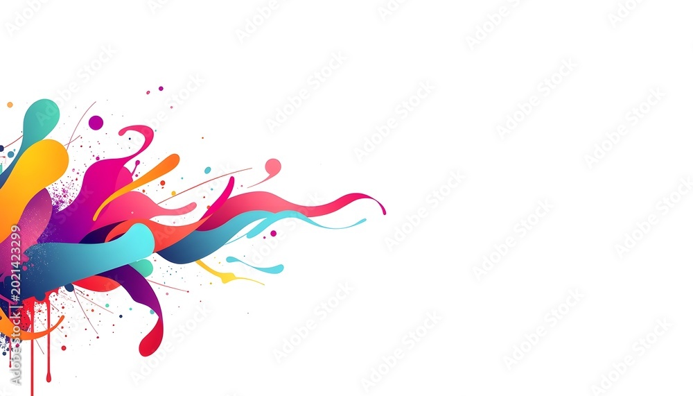 Obraz premium abstract colorful background with splashes