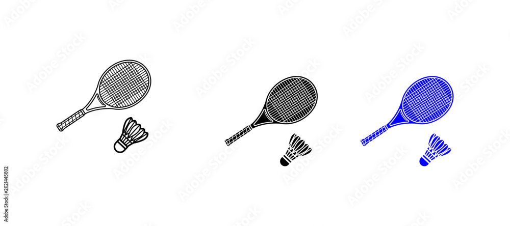 Obraz premium badmentin racket