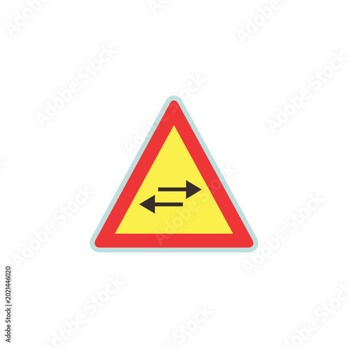 yellow warning sign