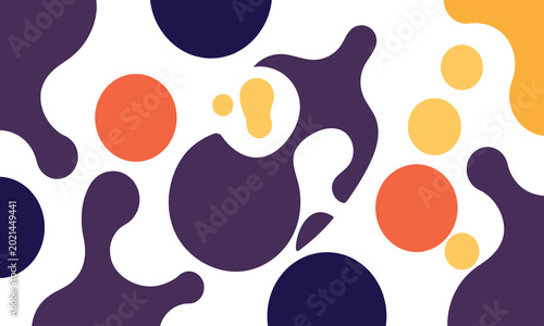 Abstract colorful bubbles with dots Vector