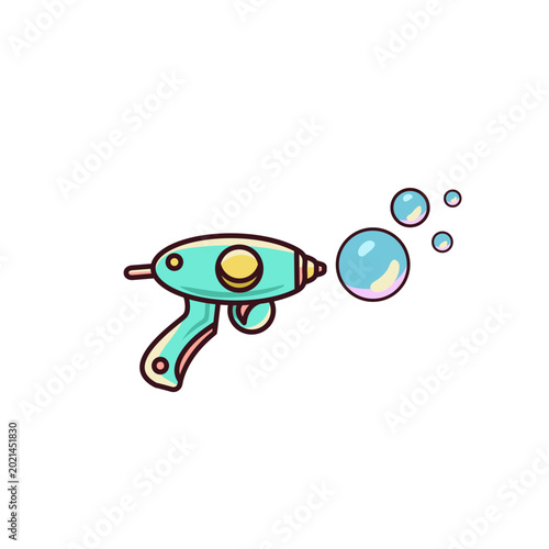 Obraz na plátně Playful bubble toy illustration