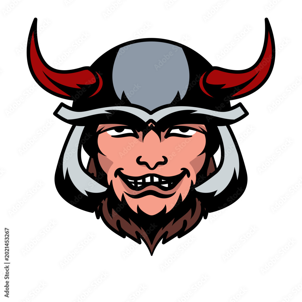 Fototapeta premium Bold fantasy warrior character illustration design
