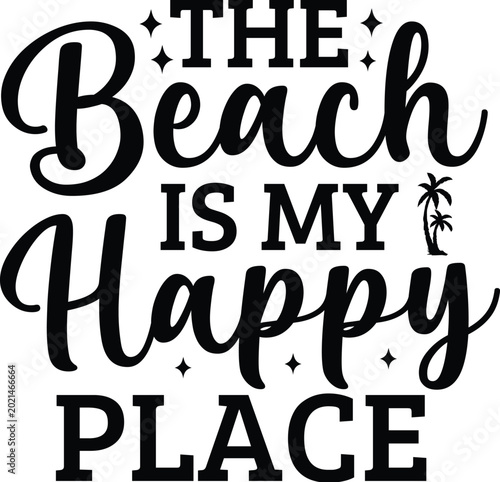 The Beach is My Happy Place design