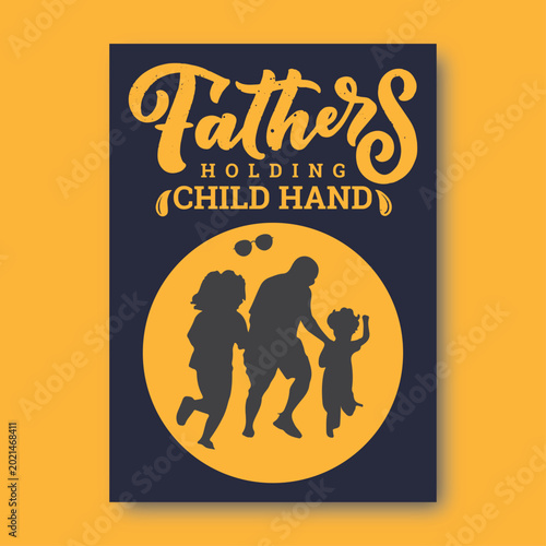 Father Holding Child Hand