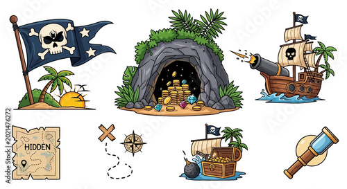 Photos Pirate Treasure Flag Ship Cove.