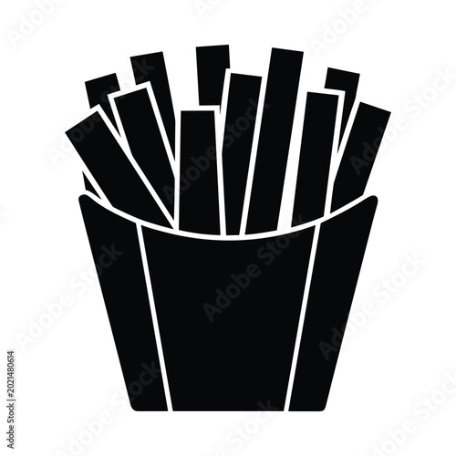 Waffle Fries Snack Icon Vector Design