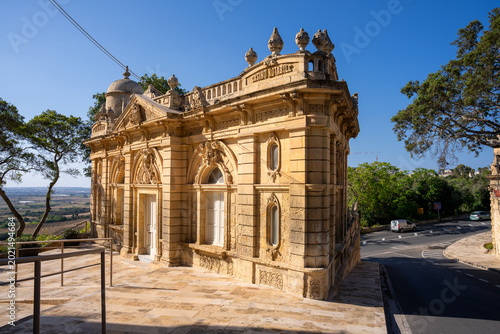 Fotografija Historic Casino Notabile Building in Mdina with Ornate Limestone Architecture an