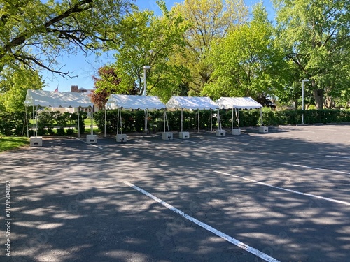 white frame tents for outdoor event