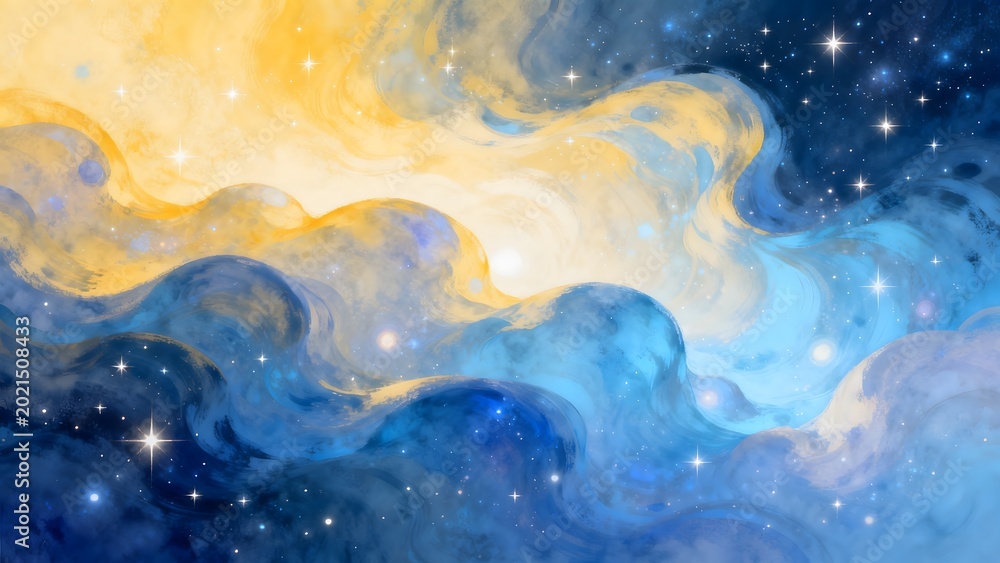 Fototapeta premium Cosmic nebula with stars