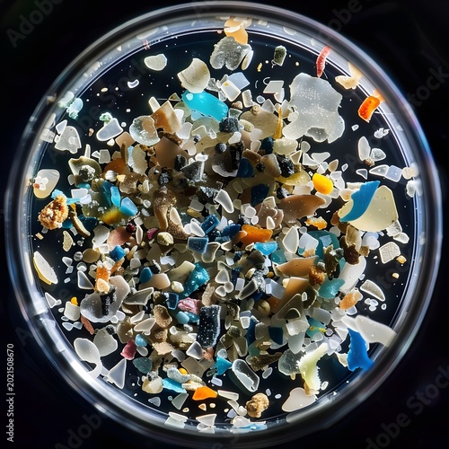 Colorful Plastic Pellets Texture Closeup in Various Shades and Patterns for Creative Projects