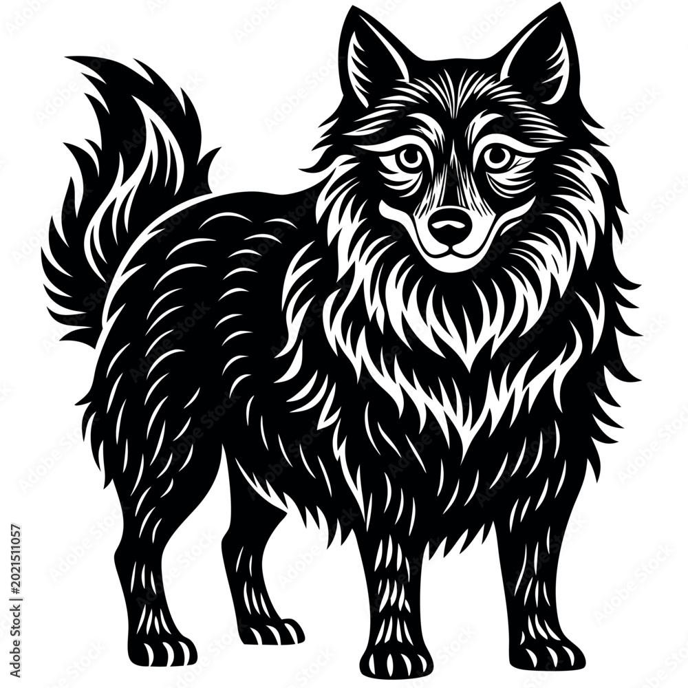 Obraz premium Weathered silhouette vector-isolated-with-white background