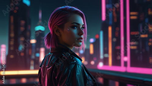 young woman in the city