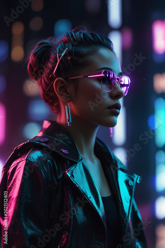 young woman in the city