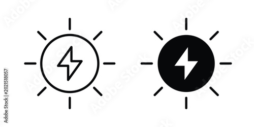 Quadro su tela Alternative power icon or symbol for web and mobile