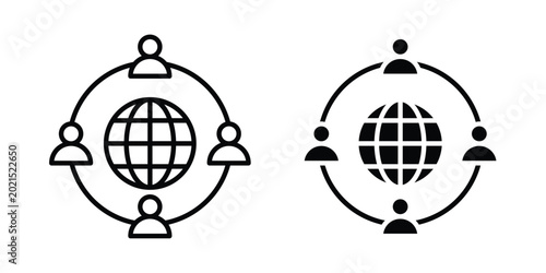 Photos Outsourcing icon or symbol for web and mobile