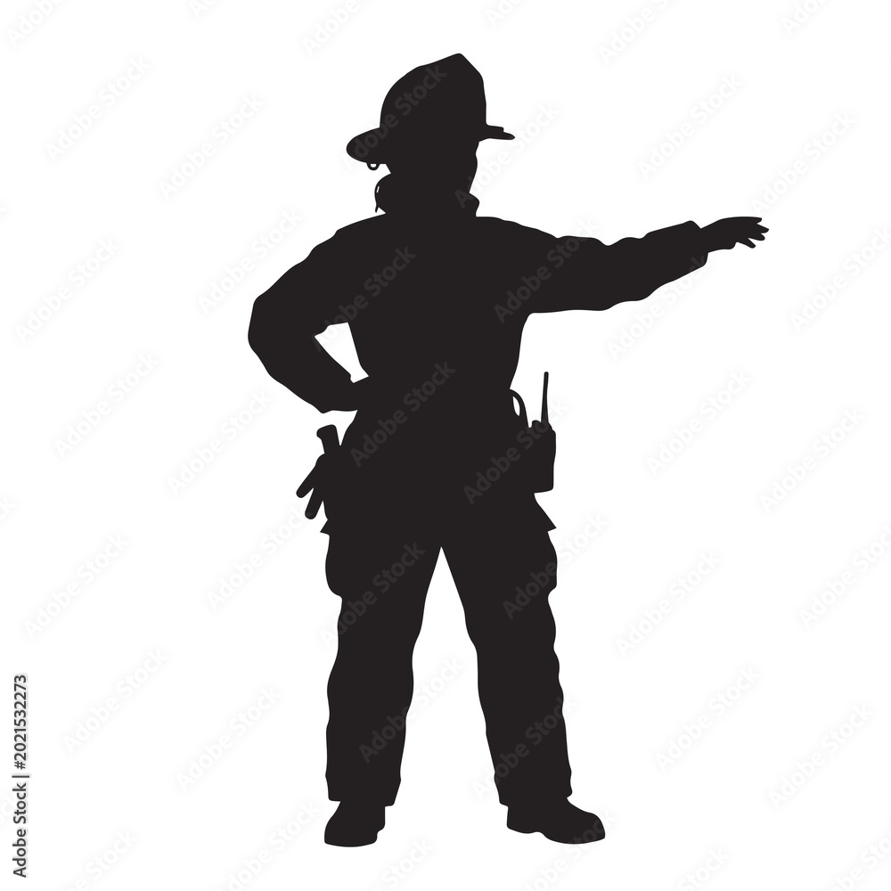 Fototapeta premium Construction Worker Silhouette Vector Illustration Design