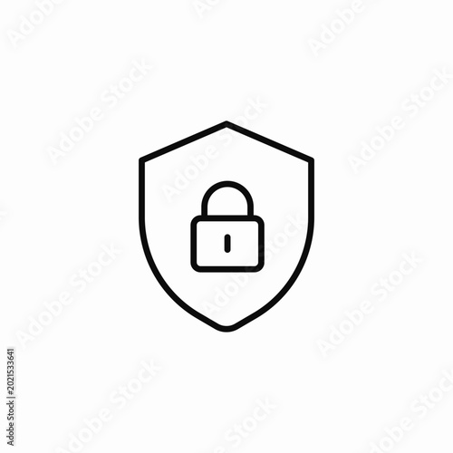 Fotografija locked private safeguard icon sign vector