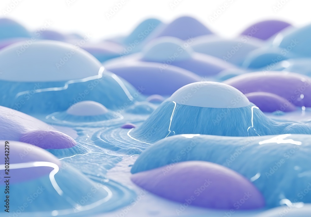 Obraz premium A close-up view of a vibrant and colorful abstract liquid surface with wavy patterns