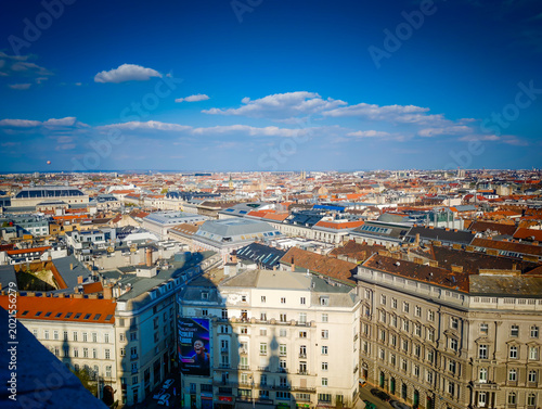 Photography Aerial drone panorama of Budapest Old Town, Hungary