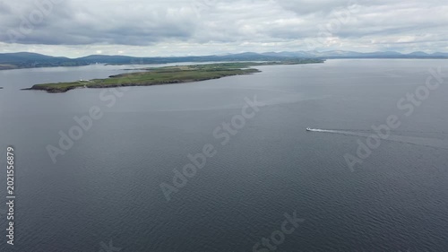 Aerial view of Saint johns Point in County Donegal, Ireland