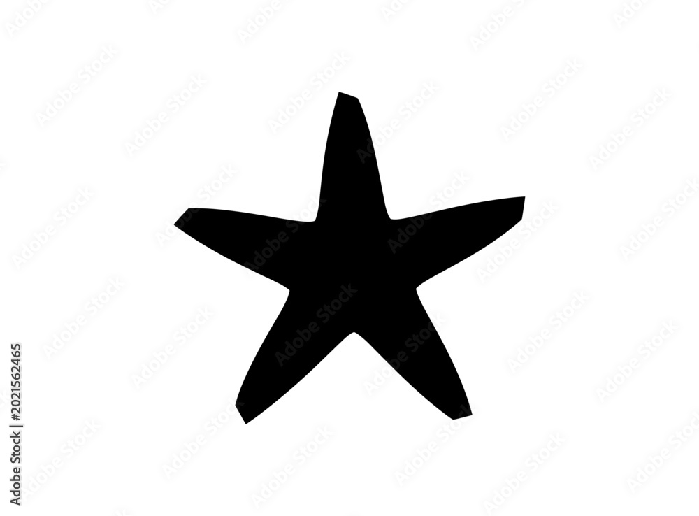 Obraz premium Black Star Shape Icon