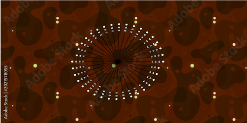 Bilde på lerret Time lapse of a clock at night with stars, colorful fractal light patterns, fire