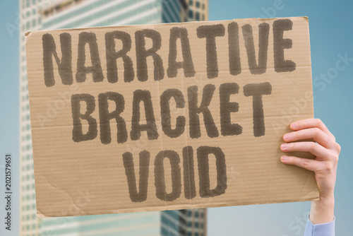 Fotografie "Narrative Bracket Void" Tax brackets punish work while void pledges go unchallenged
