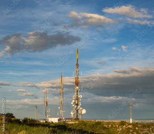Mobile phone and television repeaters in Calicanto (Valencia-Spain)