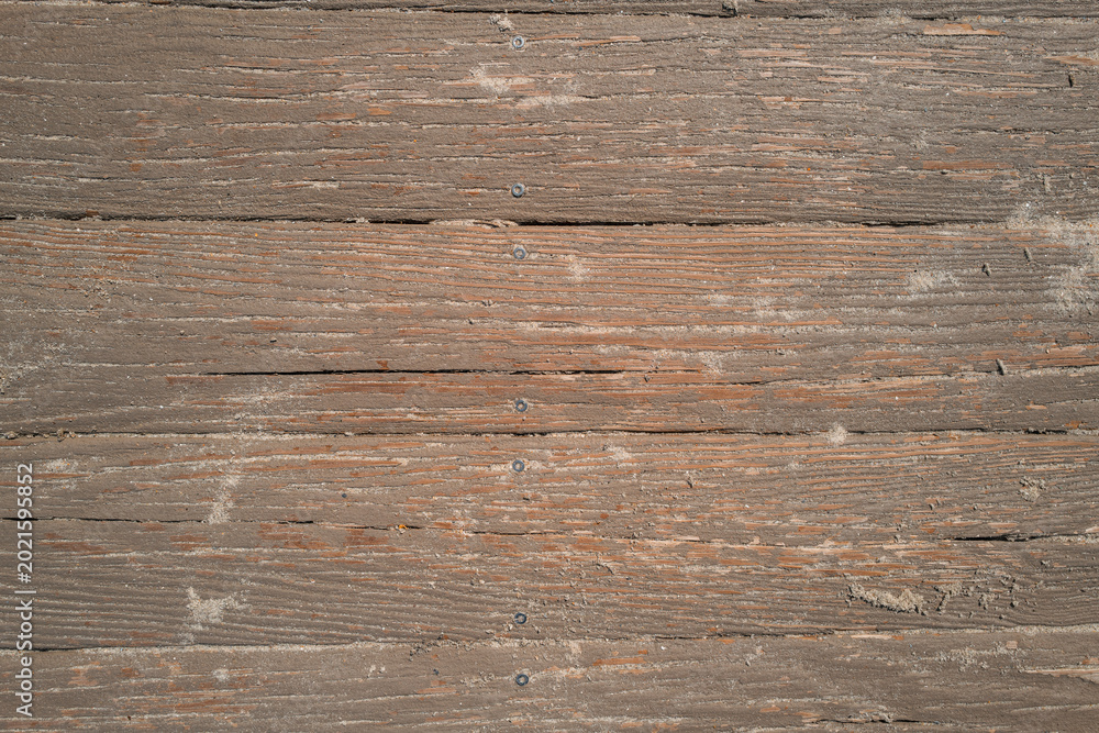 Fototapeta premium Weathered Wooden Deck Texture with Natural Grain