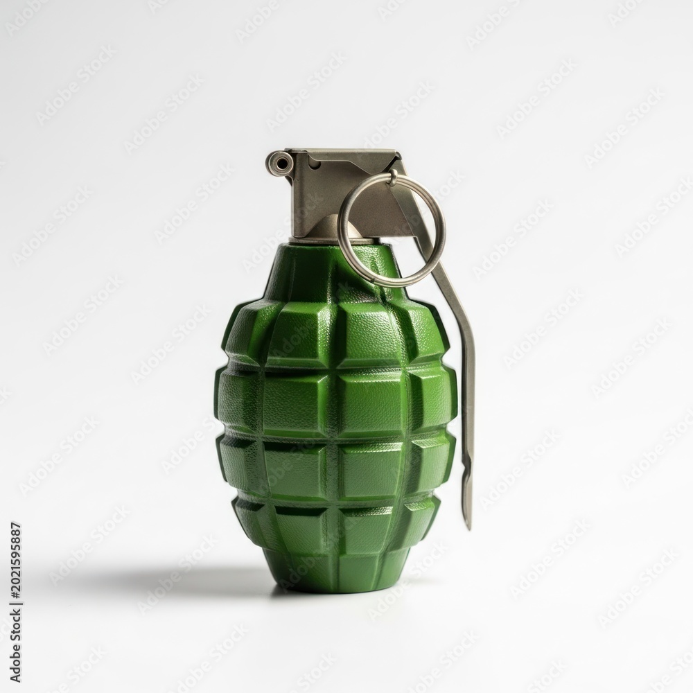 Fototapeta premium Olive green fragmentation explosive device