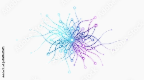 Abstract digital illustration of a network
