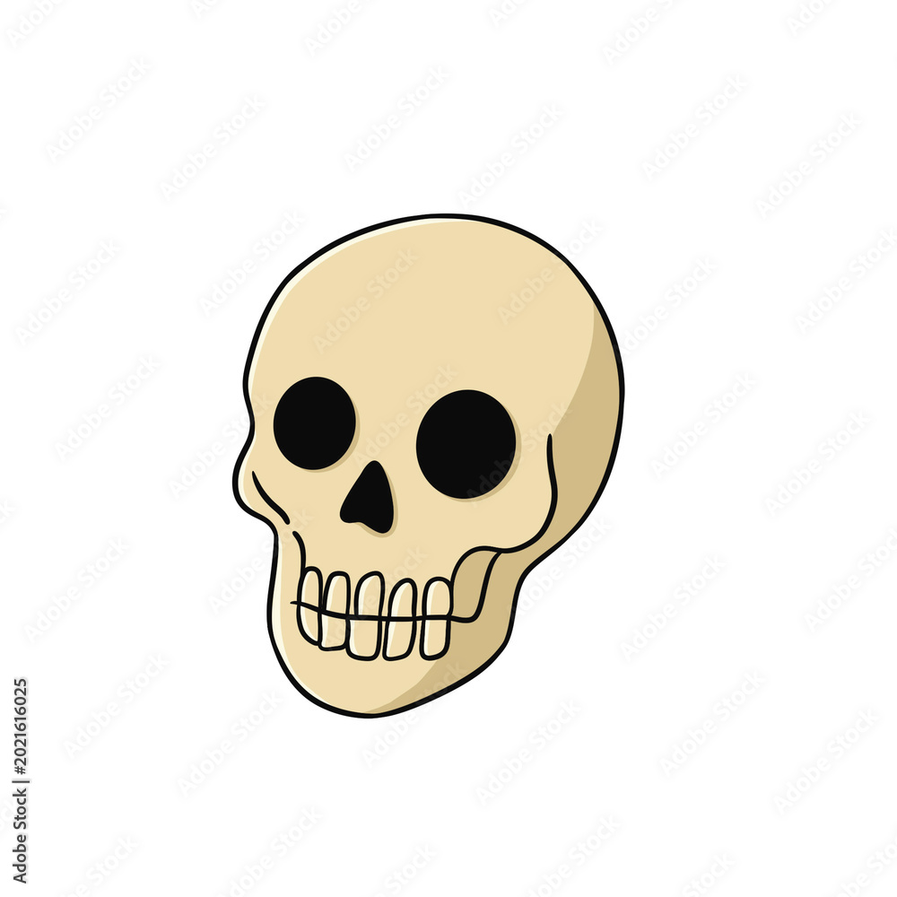 Fototapeta premium skull symbol Halloween