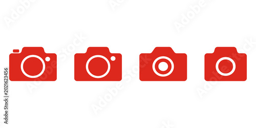 Billede på lærred Camera and photo icon set