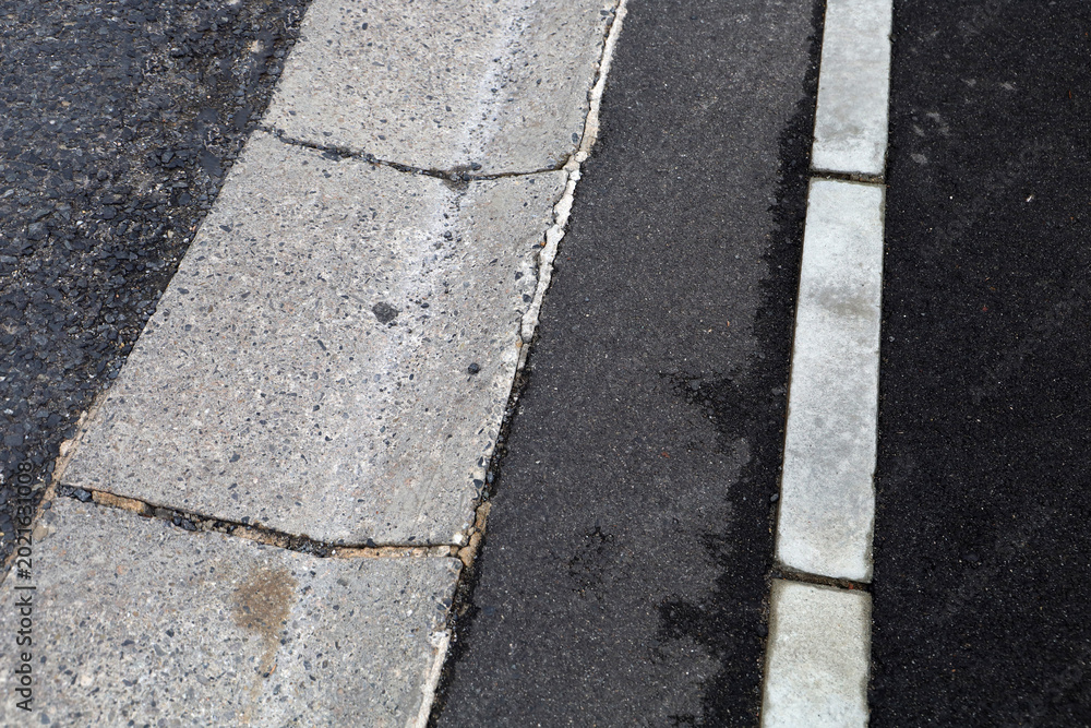 Fototapeta premium Urban ground textures and outdoor street flooring.