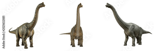 Foto Brachiosaurus dinosaur prehistoric animal premium PNG stock photo, realistic sau