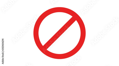 Free Download no parking signRed circle with diagonal line symbol isolated on white background indicating prohibition or rejection - GFXLoad
