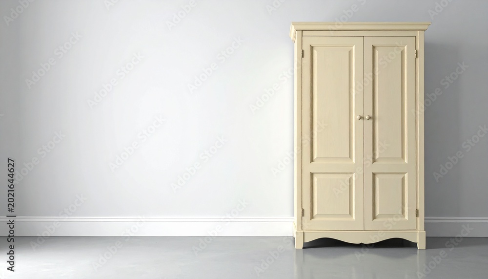 Fototapeta premium Minimalist Wooden Wardrobe Design