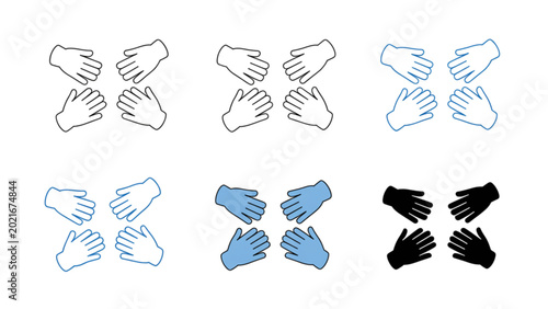 Colorful inkblot test pattern design vector illustration isolated on white background Vector