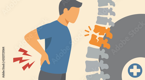 Foto Back Pain Spinal Injury Concept
