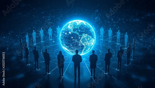 Global population and community concept