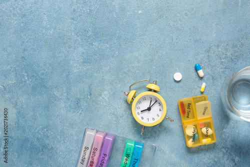 Alarm clock and container w...