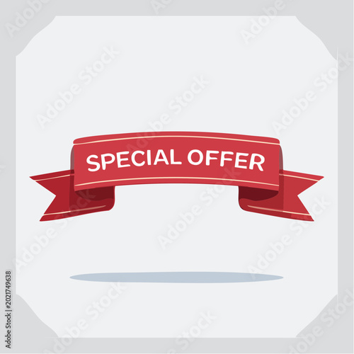 Red Ribbon Banner with 