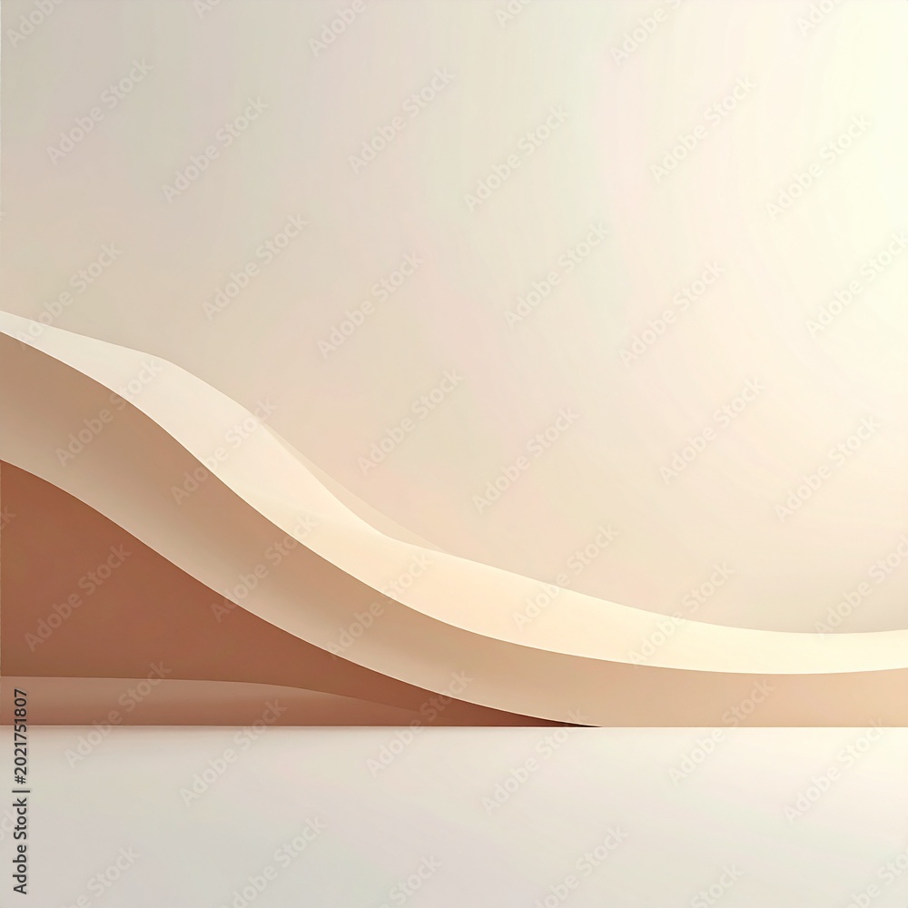 Obraz premium Concept of Growth Upward Gradient Clean Minimal Background Neutral Tones Large Copy Space