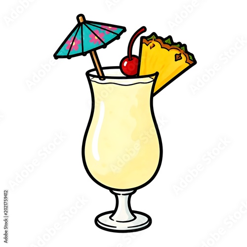 cocktail with pineapple