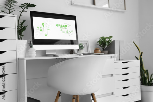 Engineer's workplace with c...