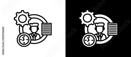 Εκτύπωση καμβά Flex Work lineglyph icon