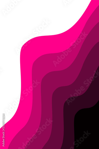 Abstract layered paper background with flowing waves and organic shapes. Modern gradient composition featuring smooth curves, soft shadows, and vibrant colors, creating an elegant and dynamic visual 