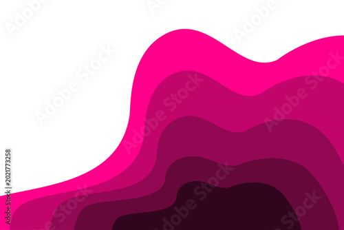 Abstract layered paper background with flowing waves and organic shapes. Modern gradient composition featuring smooth curves, soft shadows, and vibrant colors, creating an elegant and dynamic visual 